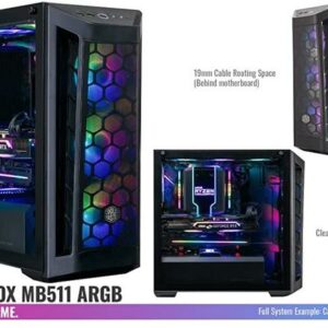 Casing COOLER MASTER MASTERBOX MB511 ARGB TEMPERED GLASS