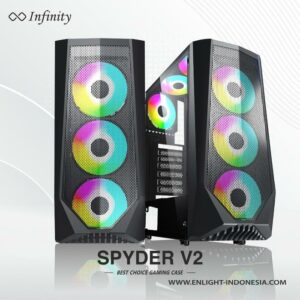 JualCasing INFINITY SPYDER V2 – mATX, ATX GAMING CASE