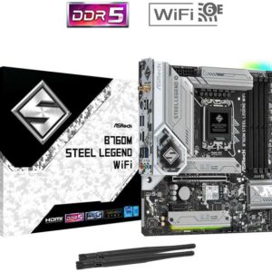 JualASROCK B760M STEEL LEGEND WIFI (DDR5, Intel LGA 1700, Gen12, Gen13)