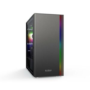 CASING PCCOOLER / PC COOLER PLATINUM LM300 BLACK - mATX Gaming Case