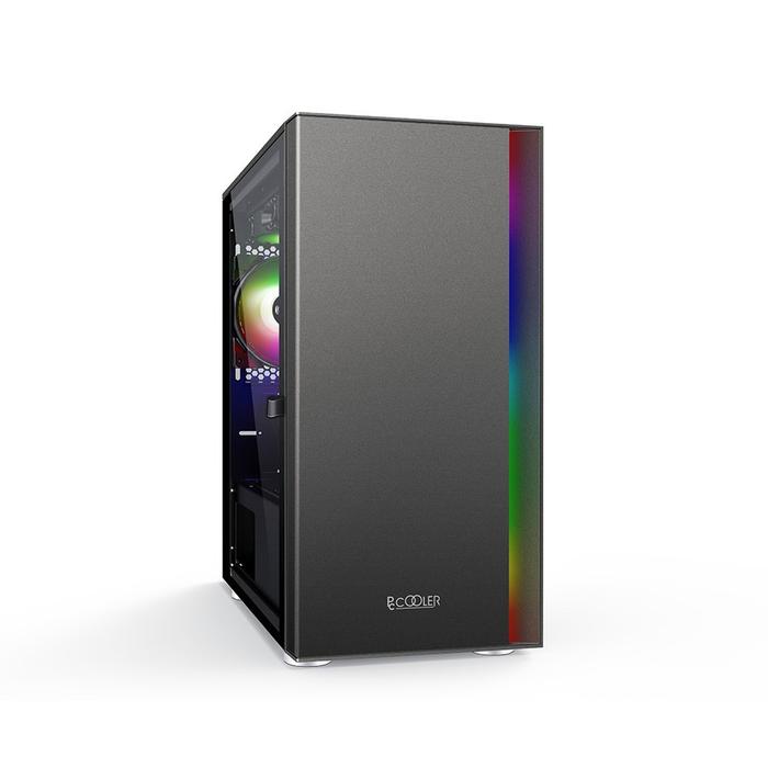 CASING PCCOOLER / PC COOLER PLATINUM LM300 BLACK - mATX Gaming Case