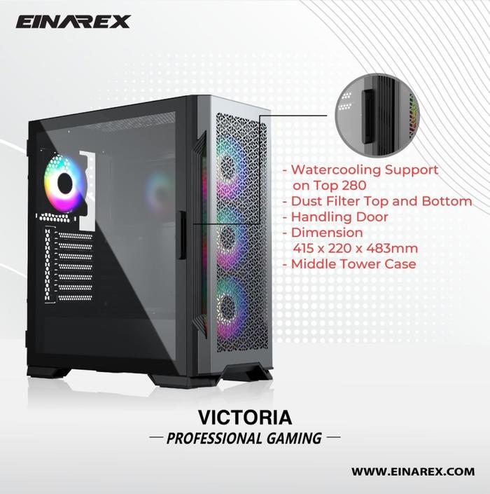 Casing EINAREX VICTORIA - EATX, ATX, mATX Gaming Case