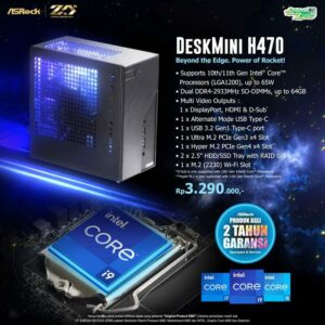 JualASROCK DESKMINI H470 – Mini PC