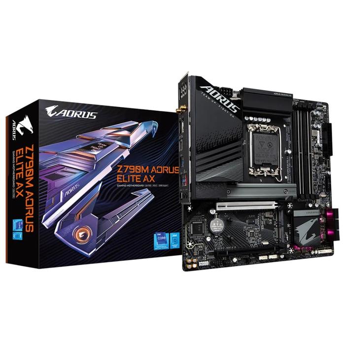 GIGABYTE Z790M AORUS ELITE AX DDR5 (Socket LGA 1700, Gen 12, Gen 13)