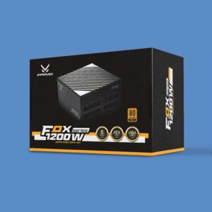 Power Supply FPMAX FOX 1200W BR 80+ GOLD PCIE5 Full Range Full Modular