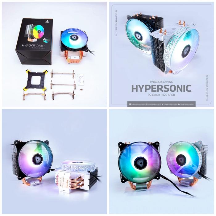 PARADOX GAMING HYPERSONIC 420 - CPU COOLER - BLACK - Image 3