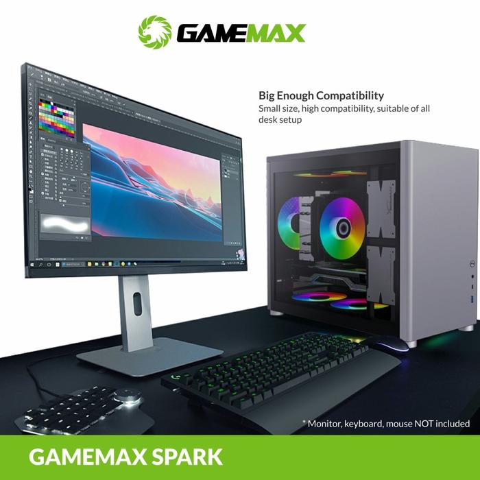 Casing GameMax Spark MATX - Hitam - Image 5