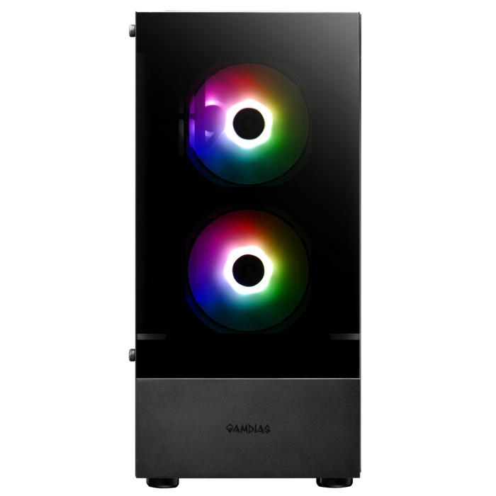 Casing GAMDIAS TALOS E3 Tempered Glass + 3 FAN ARGB - Image 2