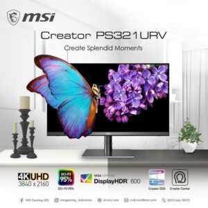 MSI CREATOR PS321URV 32 Inch Monitor - 4K UHD IPS 2160p 60Hz