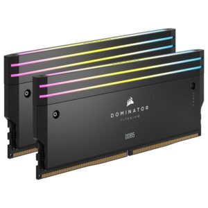 CORSAIR DOMINATOR TITANIUM RGB DDR5 64GB (2X32GB) 6600MHz C32 - BLACK