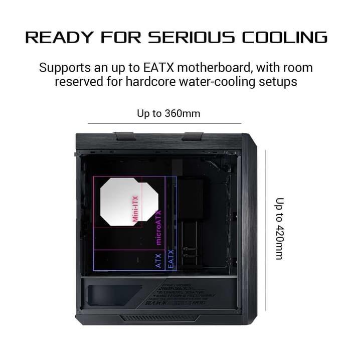 ASUS ROG Strix Helios BLACK RGB Gaming Case - Tempered Glass - Image 4