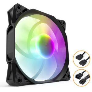 Fan Casing Aigo DarkFlash S101 PWM ARGB - 120mm Single Fan - BLACK