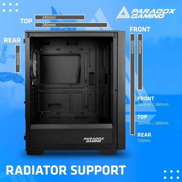 CASING PARADOX GAMING TYTOS - mATX, ATX CASE - Image 2