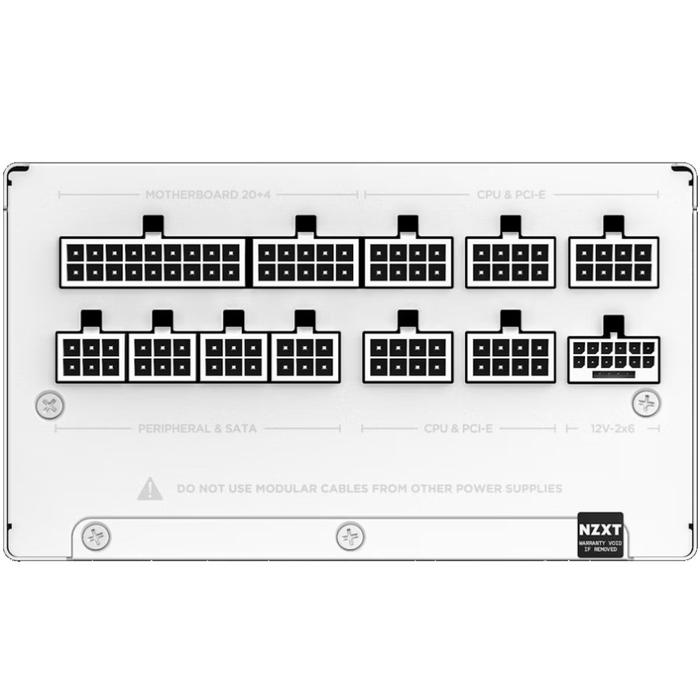 NZXT C1200 - 1200W 80+ Full Modular ATX 3.1 & 16pin PCIE5 - WHITE - Image 3