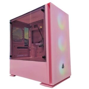 CASING PARADOX GAMING DURANDAL + 3 FAN RGB - mATX, mini itx - PINK