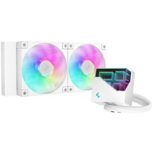Deepcool LT240 ARGB 240mm AIO CPU Cooler - WHITE