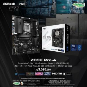 JualASROCK Z890 PRO-A  (LGA1851, Z890, DDR5)