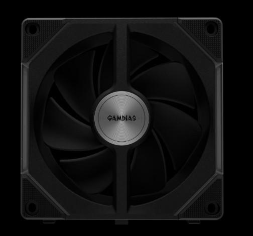 Fan Casing GAMDIAS AEOLUS P2-1203U ARGB PWM 120mm Fan Pack 3IN1 - BLACK - Image 3