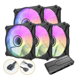 JualAIGO DARKFLASH INFINITY 8 ARGB 5IN1 &ndash; 12CM BLACK