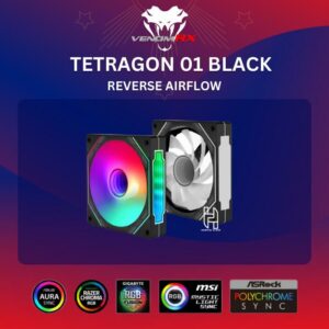 Fan ARGB VenomRX Tetragon 01 - Reverse Fan