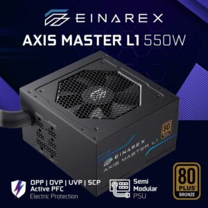 JualPOWER SUPPLY EINAREX AXIS L1 550W 80+ BRONZE