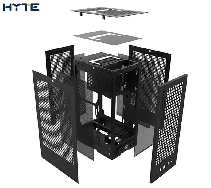Casing HYTE REVOLT 3 Alumunium Premium ITX Case - Black - Image 3