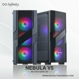 JualCasing INFINITY NEBULA V5 Tempered Glass – ATX, mATX Gaming Case