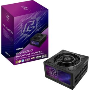 JualPower Supply ASROCK PHANTOM GAMING PG-1000G / 1000W &ndash; PCIE 5.1 ATX 3.1 80+ GOLD FULL MODULAR