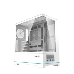 darkFlash DY451 / DY 451 PRO ATX PC Casing [Termasuk 1 Fan ARGB] - Putih