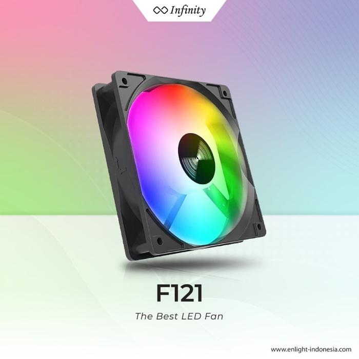 Fan Casing Infinity F121 Rainbow FIX RGB Single FAN - 12CM
