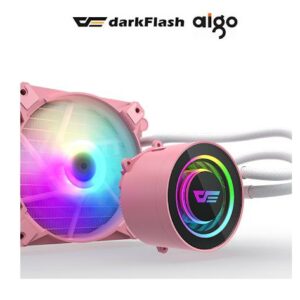 JualAigo DarkFlash TWISTER DX-120 PINK &ndash; ARGB LED 120mm AIO Liquid Cooler