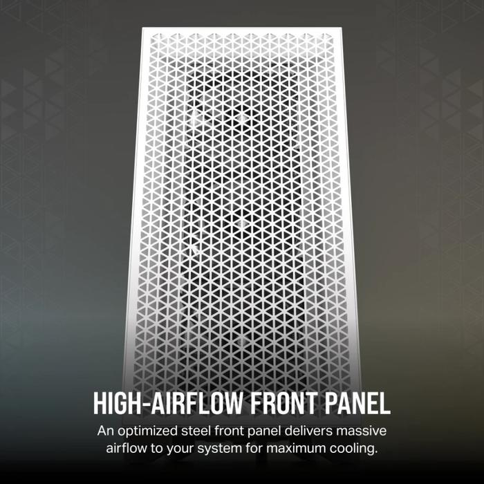CASING CORSAIR 3000D AIRFLOW - Mini ITX, MATX, ATX - WHITE - Image 5