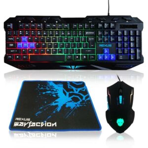 JualKeyboard Mouse Gaming Rexus Warfaction Vr1 Backlight