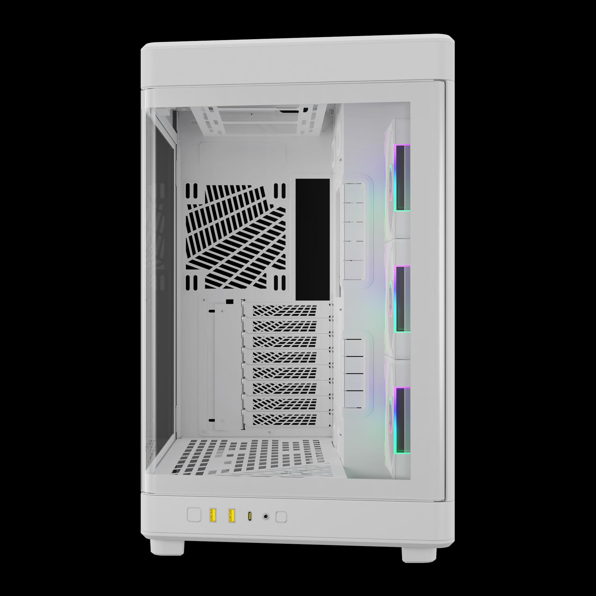 Casing GAMDIAS NESO P1 PRO ARGB + 3 FAN ARGB - Putih - Image 5