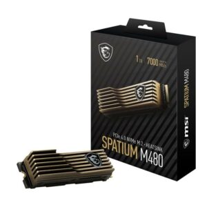 JualSSD MSI SPATIUM M480 PCIe 4.0 NVMe M.2 1TB HS &ndash; Gen4x4 WITH HEATSINK