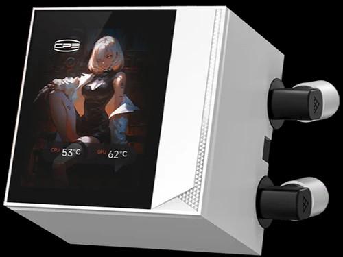 PCCOOLER DC360 PRO ARGB DISPLAY 360mm Liquid Cooler - WHITE - Image 4