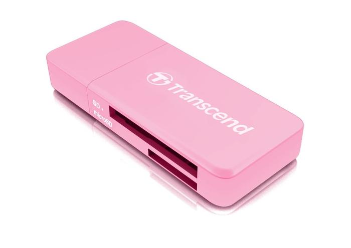 Transcend Card Reader RDF5 - SD, microSD USB 3.0 / USB 3.1 - PINK - Image 2
