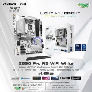 JualASROCK Z890 PRO RS WIFI WHITE (LGA1851, Z890, DDR5)