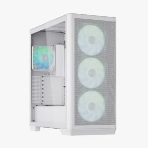 JualCASING APNX C1 INCLUDE 4 FAN ARGB – ATX GAMING CASE – WHITE