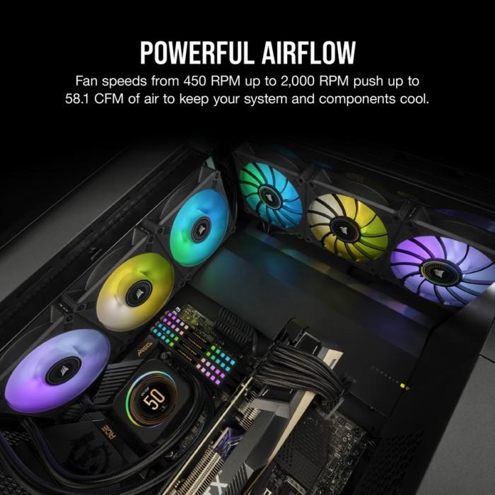 CORSAIR iCUE ML120 RGB ELITE PREMIUM PWM Magnetic - 12CM SINGLE FAN - Image 4