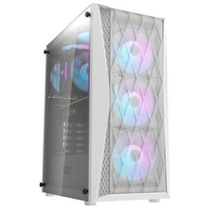 JualCasing Aigo DarkFlash DK352 WHITE – mATX, ATX GAMING CASE – WHITE