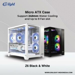 Casing ENLIGHT Z6 - Micro ATX INCLUDE 3 FAN