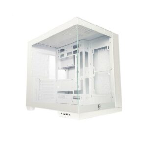 JualCASING CUBE GAMING KNOMA – ATX, mATX Gaming Case – WHITE