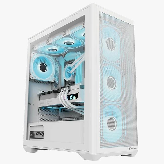 CASING FPMAX AIRPOWER G5 PLUS H835 + 1 FAN - E-ATX GAMING CASE - WHITE - Image 3