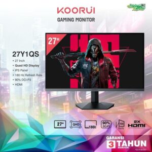 JualMonitor LED KOORUI 27Y1QS 27″ IPS, QHD, 180Hz 27 Inch – Gaming Monitor