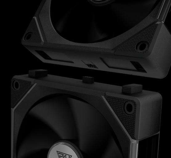 Fan Casing GAMDIAS AEOLUS P2-1203U ARGB PWM 120mm Fan Pack 3IN1 - BLACK - Image 5
