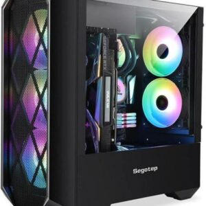 JualCasing SEGOTEP PHOENIX G5 BLACK Tempered Glass Gaming Case