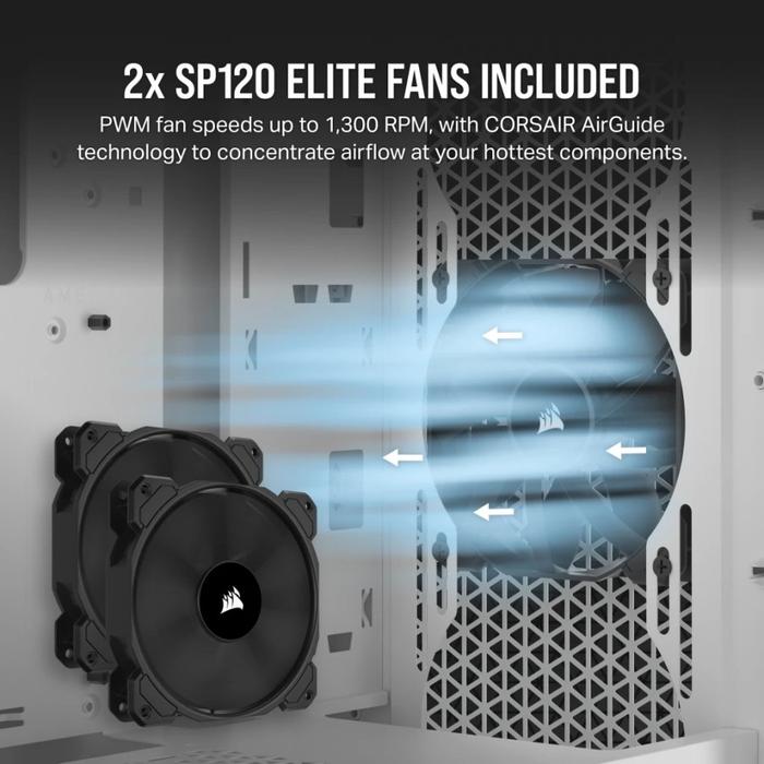 CASING CORSAIR 3000D AIRFLOW - Mini ITX, MATX, ATX - WHITE - Image 4