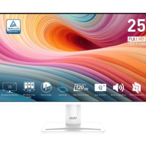 Monitor MSI PRO MP251W E2 120Hz FHD 1ms IPS 24.5" - WHITE