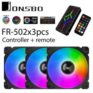 JualFan Casing JONSBO FR-502 ARGB 3IN1 – 3 FAN + REMOTE CONTROLLER